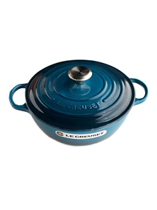 Сделано во Франции Le Creuset Cool Color Emale Coster Coster Pot тушеные плита тушеные уши с круглым супом 26 см.