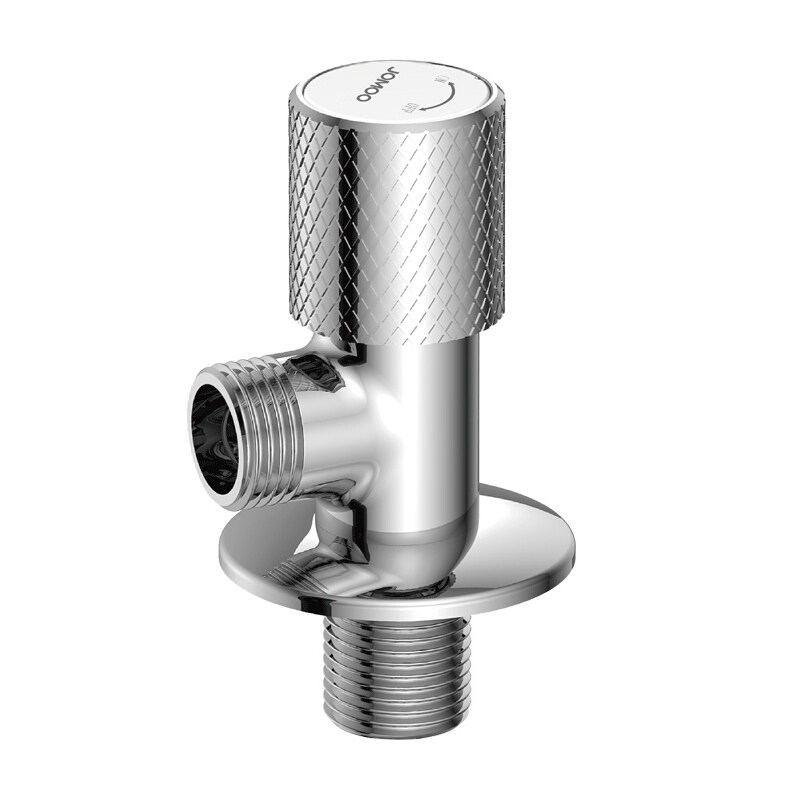 Nine-shepherd copper plated chrome thickened cold and hot water triangular valve water stop valve universal brass handwheel 74064