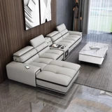 楠运 Простой современный кожаный диван, комбинированная мебель для гостиной, кожаная арт-большая и маленькая квартира, полностью меблированная, мягкий диван в европейском стиле