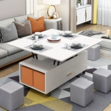 威武 Подъемный журнальный столик можно превратить в складной обеденный стол за считанные секунды, многофункциональный мобильный обеденный стол на колесиках, универсальный и многофункциональный Beifeixia