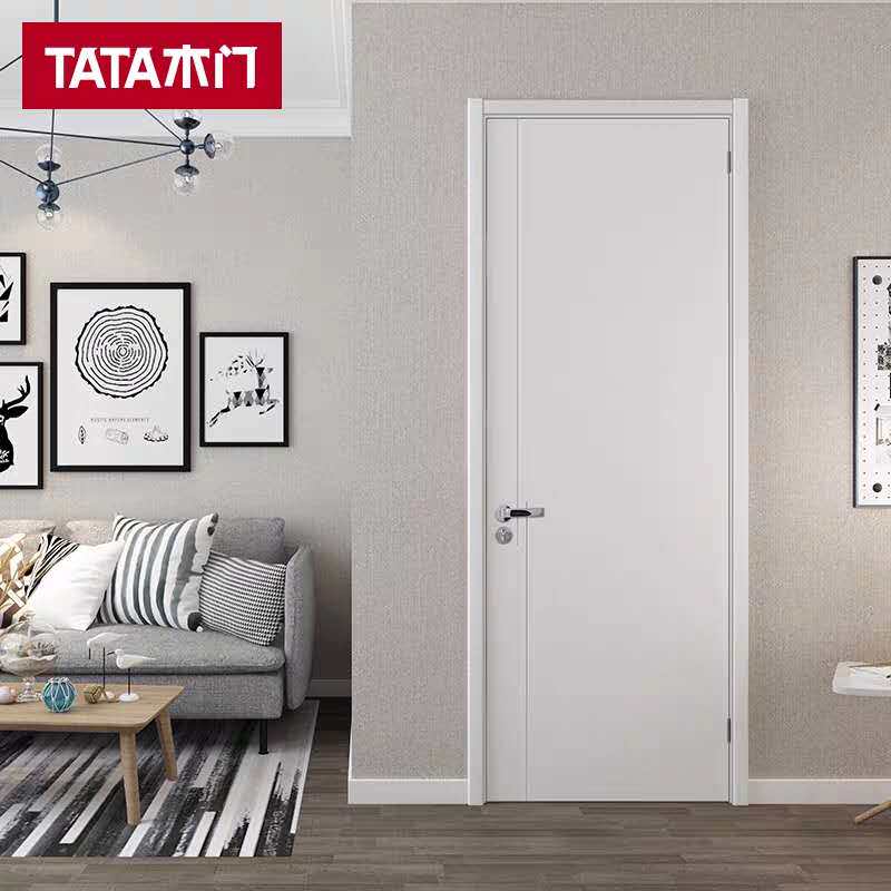 TATA wooden door bedroom door indoor living room bookroom book room solid wood composite door free of paint home silent door soundproof and environmental protection @061