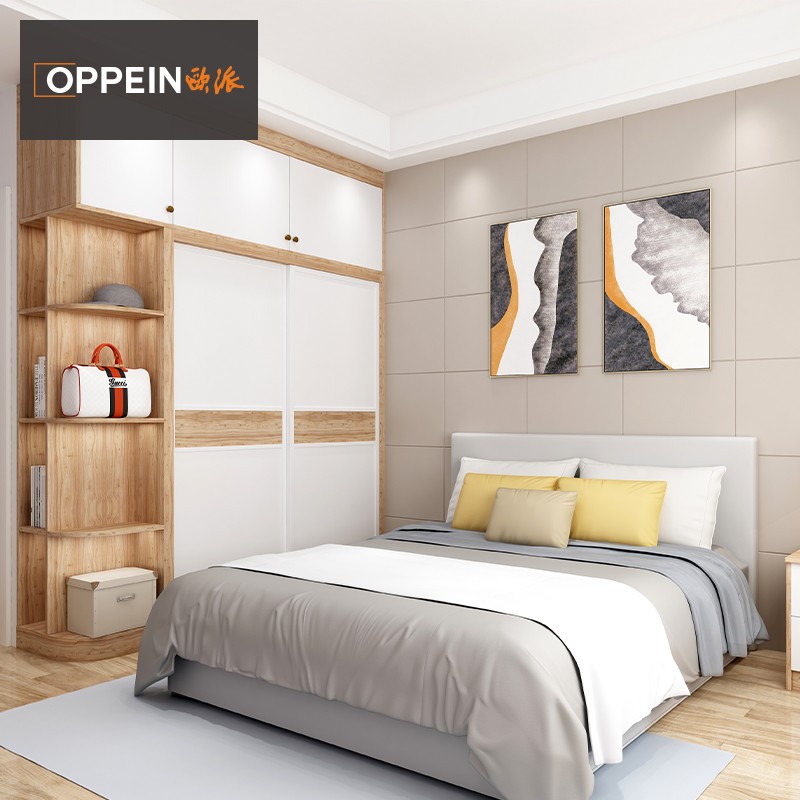 Opie Whole House Custom Wardrobe Tatami Bedroom Simple Modern Open Sliding Door Sliding Door Wardrobe Furniture