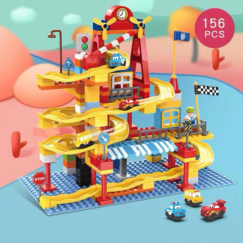 Girls Children's Day Gifts Hundred Road Building Blocks Boys Puzzle Big Particles Assemble Gifts Brain Toys