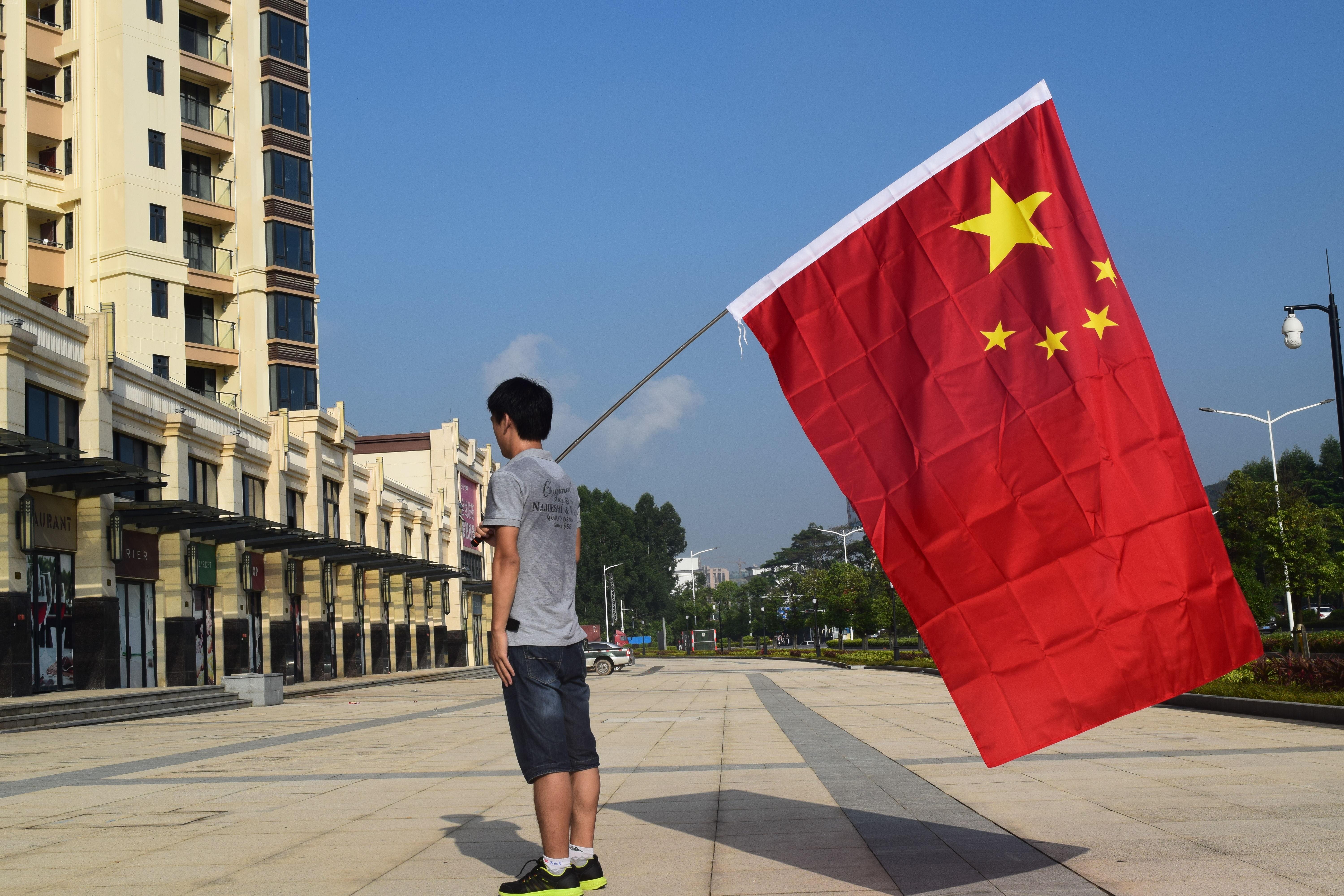 国旗串旗小国旗手摇旗3号4号纳米防水国旗