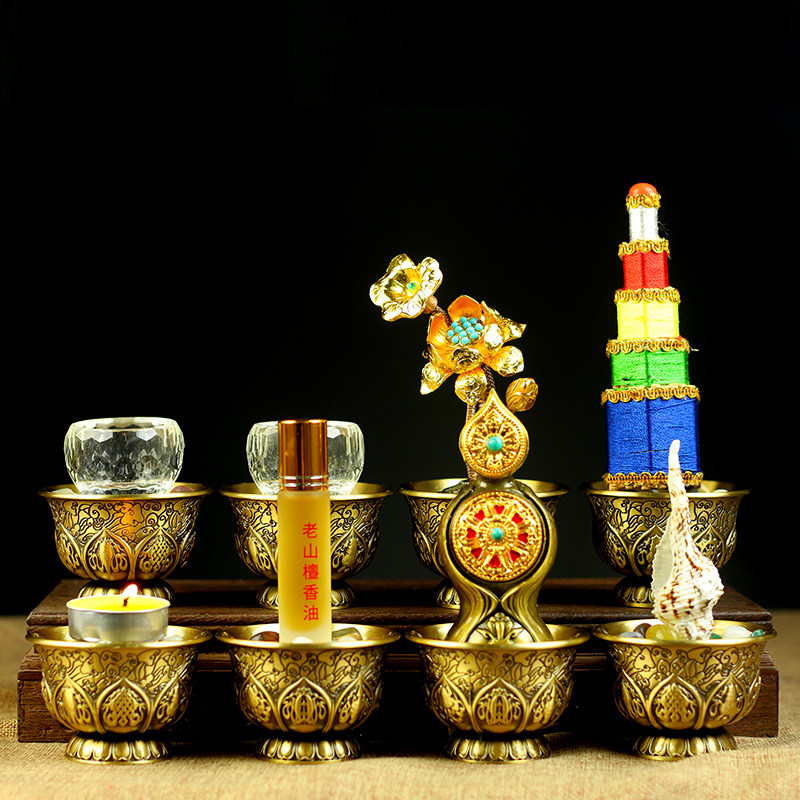 Pure copper Buddha front 8 for suit stacking Malia Gallo-scenta taffan eighth auspicious water supply Buddha with a new meidenze