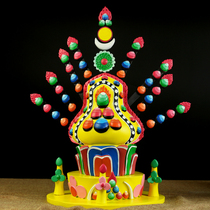 Tibetan Buddhism Resin Lotus Master Flower Eater Tantric Doma Eight Offerings Flower Eater Stack Ma set