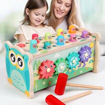 Hamster wooden toys early education children educational children boys and girls 1-2-year-old baby hand-eye coordination