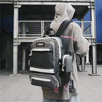 Large Capacity Boys School Bag Elementary School Students Three 45 6th Grade Fashion Trends Students Bag Light Double Shoulder Bag Men and Women