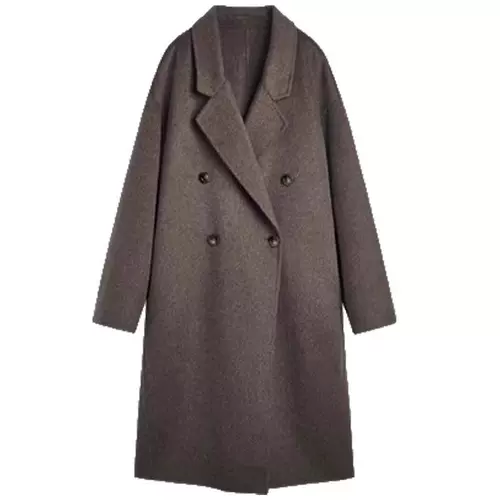 Двусторонное кашемировое длинное демисезонное шерстяное шерстяное пальто, изысканный стиль, средней длины, в корейском стиле