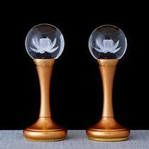 Seven color discoloration crystal lotus light Buddhist supplies Buddha Former Changming lamp plug-in for lamp home electrifying water crystal lamp