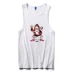 Vest nam mùa hè không tay áo thun nam thương hiệu thủy triều lỏng thể thao kích thước lớn cotton bãi biển phim hoạt hình anime bóng rổ - Áo vest cotton áo khoác thu đông Áo vest cotton