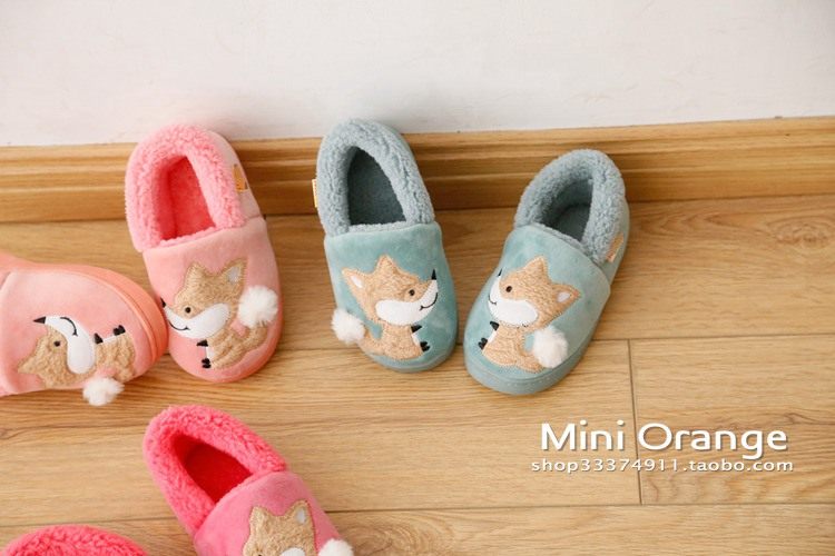 Pantoufles enfants en suède pour hiver - Ref 1009846 Image 6