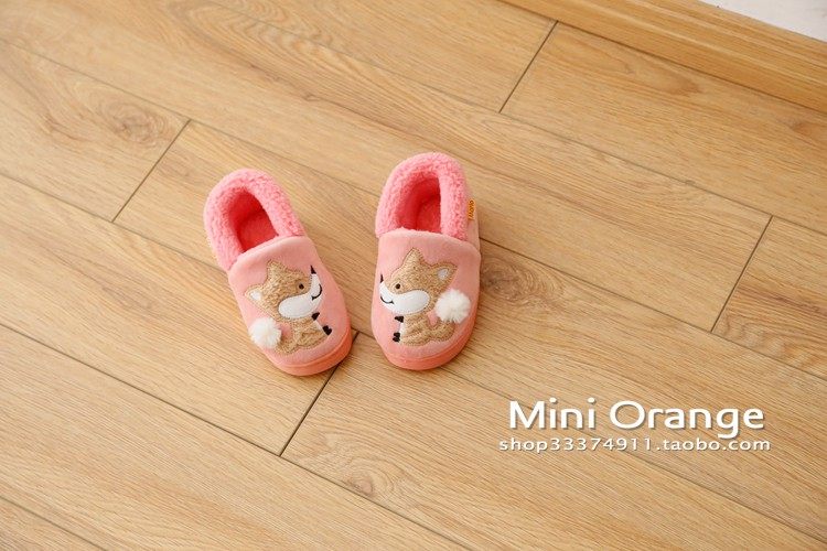 Pantoufles enfants en suède pour hiver - Ref 1009846 Image 8