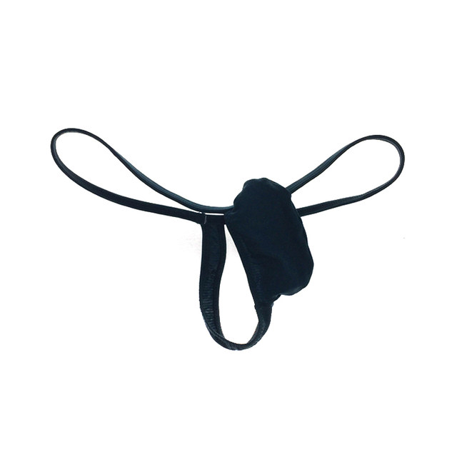 Upside-Down Classic Men's Sexy Low-Rise Thong, Comfortable Ultra-Thin Striped Ice Silk Men's Underwear Thong T-Pants