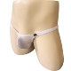 High-Elastic New Men's Bikini Briefs with Raised Pouch, Half-Coverage Nylon Sexy Underwear