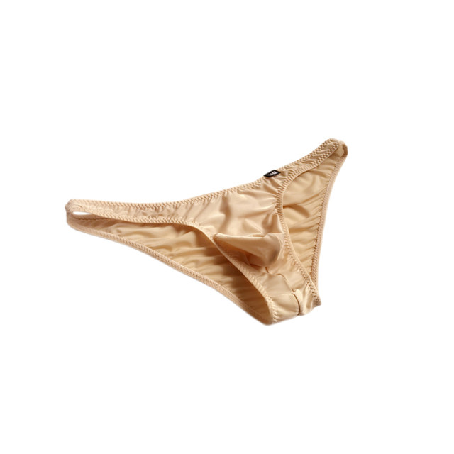 Bow-Tie Butt-Lifting Men's Briefs, Sexy Semi-Transparent Men's Thin Low-Waist Ice Silk Comfortable Men's Tight-Fitting Underwear