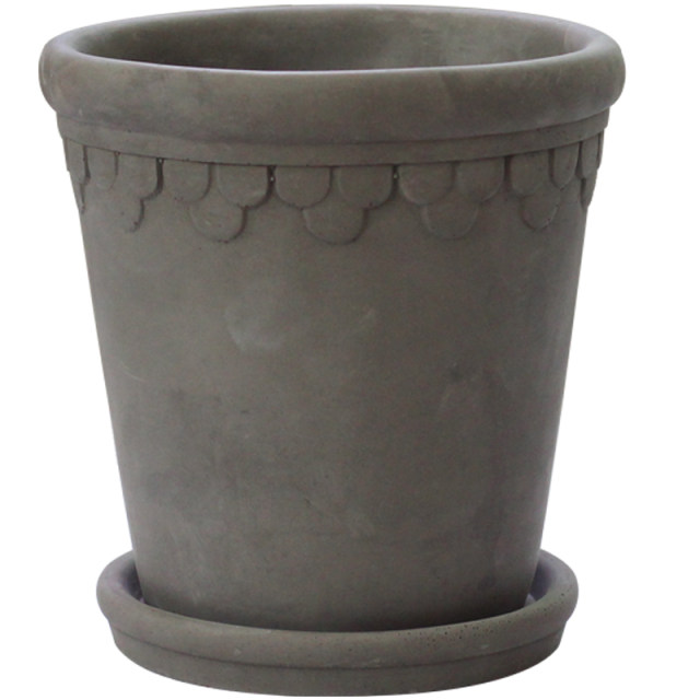 Retro Imperial Roman flower pots Nordic clay pots red pottery simple coarse pottery cement European gardening pottery household