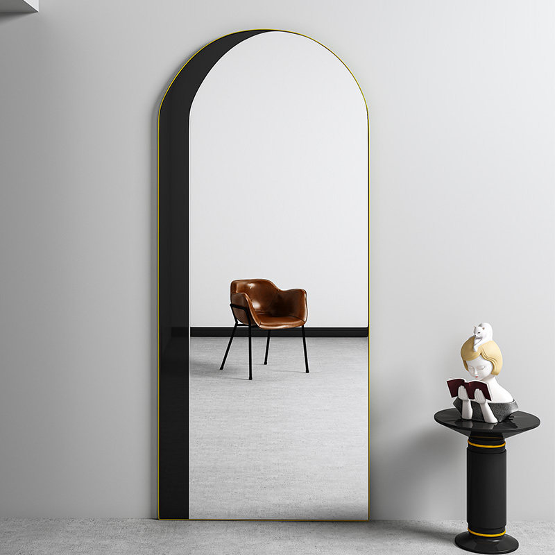 Mirror dressing full-length mirror home floor-to-ceiling mirror wall hanging paste girls bedroom wall mirror stereo mirror full-length mirror