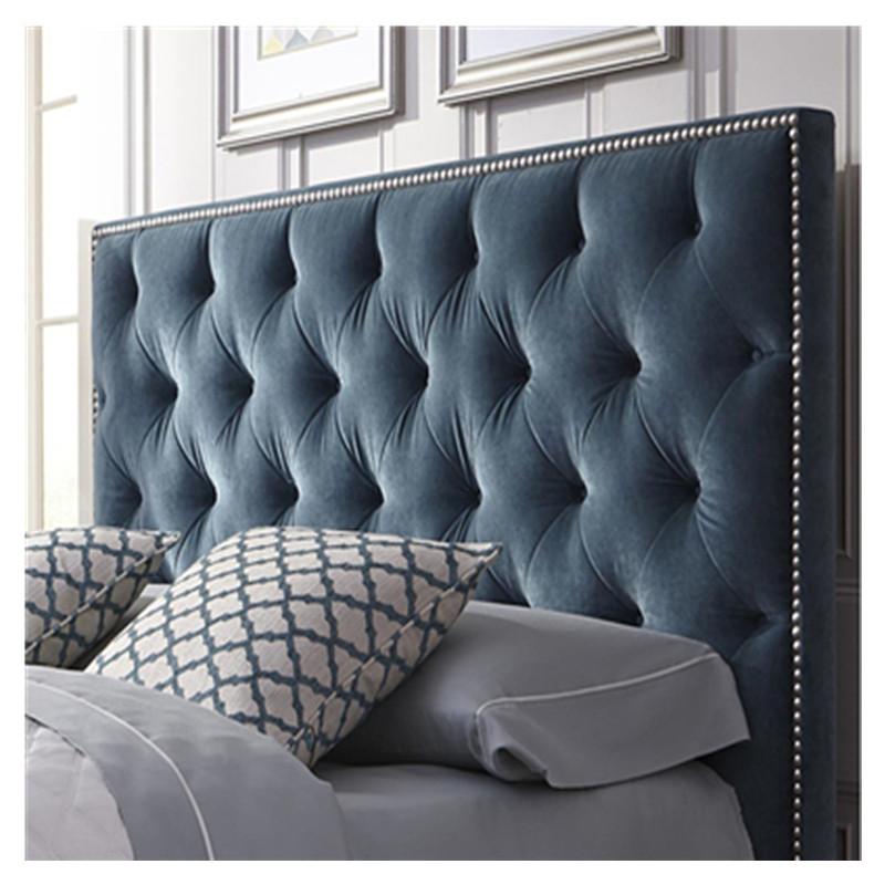 Bed head board American European soft bag bed head Princess fabric simple bed head Bedroom double leather bed head backrest