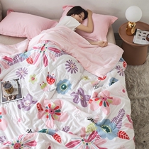 Air conditioning by summer cotton quilt core cotton thin quilt single New Princess nap folding bedroom Korean wash