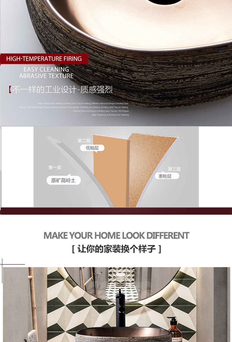 Outside on the drawing in the jin tai basin to restore ancient ways the sink single square hotel guest hotel ceramic art basin