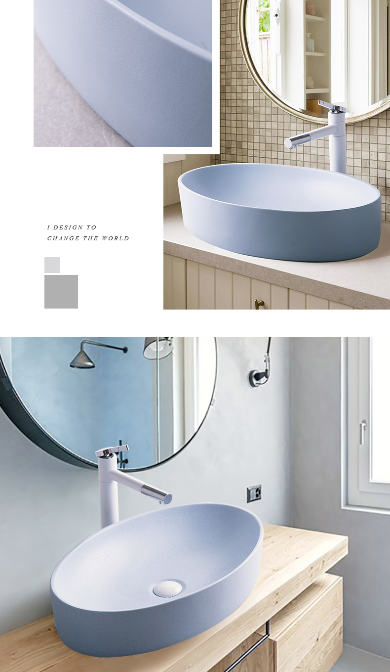 Ceramic face basin home stage basin to single Nordic birdbath simple toilet lavabo, the balcony the lavatory basin