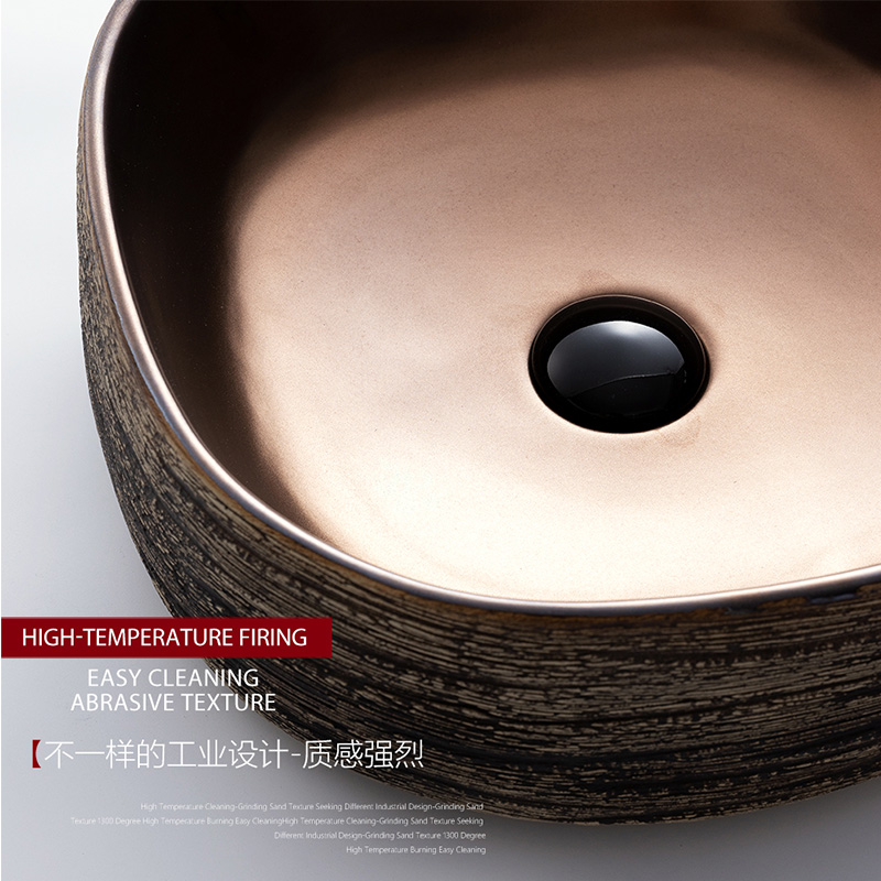 Outside on the drawing in the jin tai basin to restore ancient ways the sink single square hotel guest hotel ceramic art basin