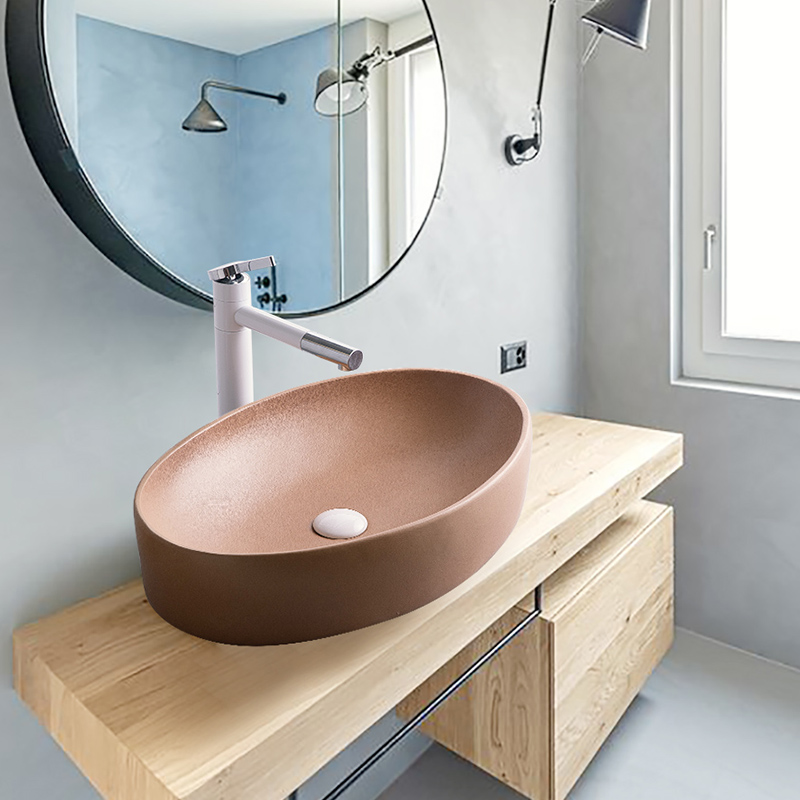 Stage basin sink single Nordic birdbath simple toilet lavatory basin basin ceramic household balcony