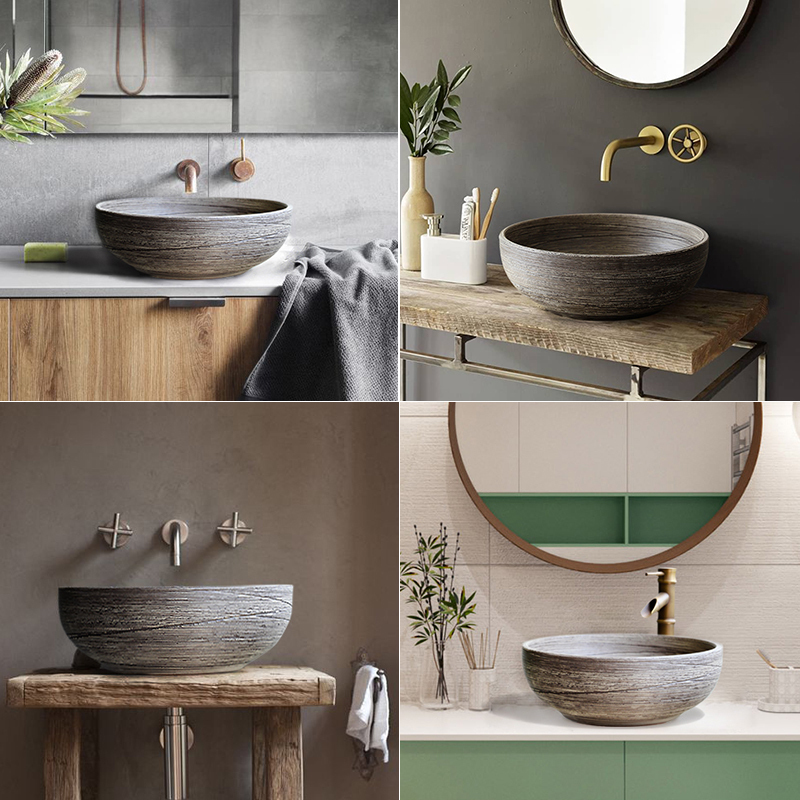The Lavatory basin simple single toilet lavabo, ceramic table small family household art basin restoring ancient ways