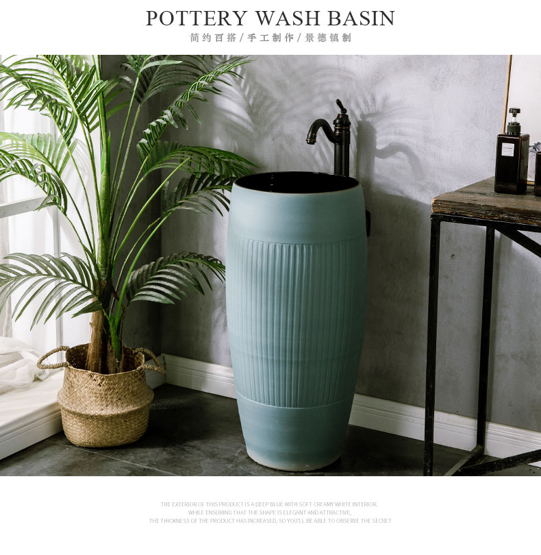 Ceramic column basin floor type restoring ancient ways integrated art basin bathroom industry domestic toilet is the pool that wash a face to wash your hands