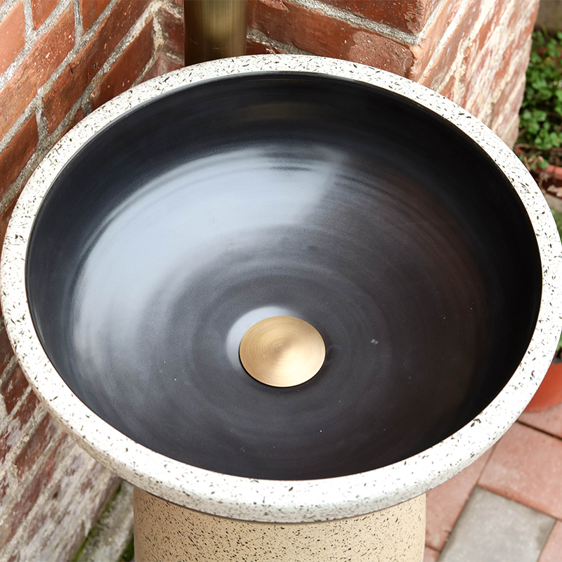 Ceramic pillar lavabo landing stage basin integrated basin commode ChiZhu balcony column antique art restoring ancient ways