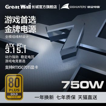 Great Wall Power Supply X7/X6 Power Supply 650W/750W Gold Medal Power Module Power Supply Desktop Computer Power Supply X8
