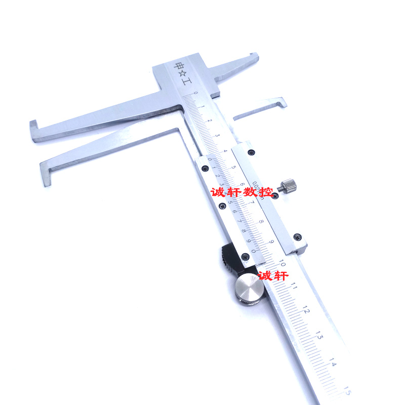 Shanghai Shengong brand double inner groove vernier caliper long claw 9-150-200-300mm Shenhan measuring tool