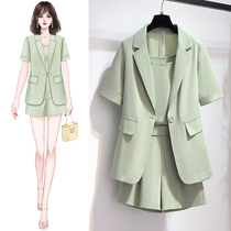 Suit Shorts Suit Woman Summer Superior Sense Large Code Temperament Net Red three sets Aging Fried Street Spring Summer Dress womens clothing