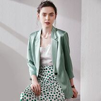 Brand Discount Special Cabinet Foreign Trade Frontline Women Dress Cut Tail single big card Yu Shan Suit Women Summer Suit Jacket Thin