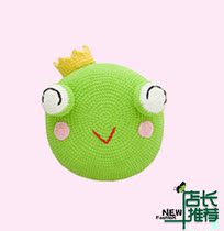 Frog Prince pillow crochet crochet diagram drawing wool hand diy electronic picture tutorial