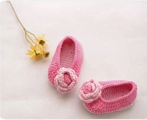 New baby rose shoes crochet graphic drawings wool knitting handmade DIY tutorial popular recommended