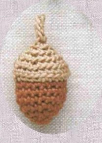 New acorn crochet illustration jewelry hanging drawings Manual DIY electronic illustration tutorial Popular explosion recommended