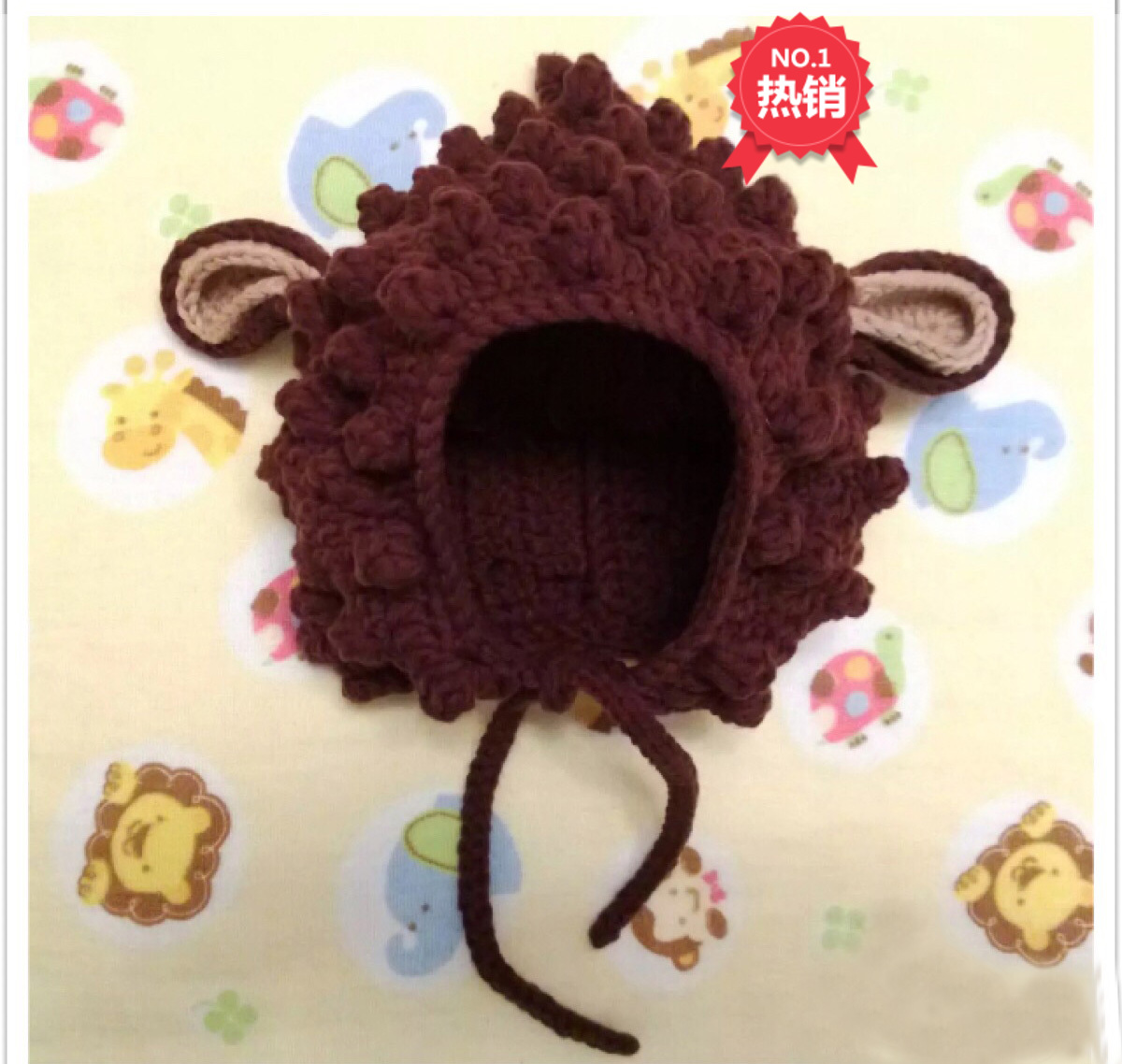 Sheep baby hat Crochet illustration hat drawings Wool knitting manual DIY tutorial Hot recommendation