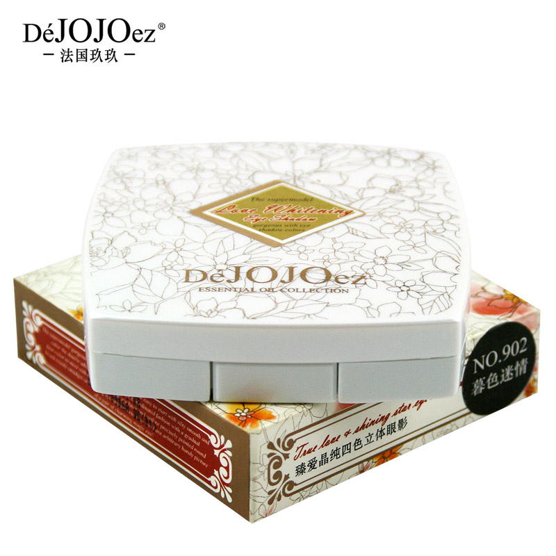 法国JOJO玖玖天然植物精油 DeJOJOez臻爱晶纯四色立体眼影 3.2g