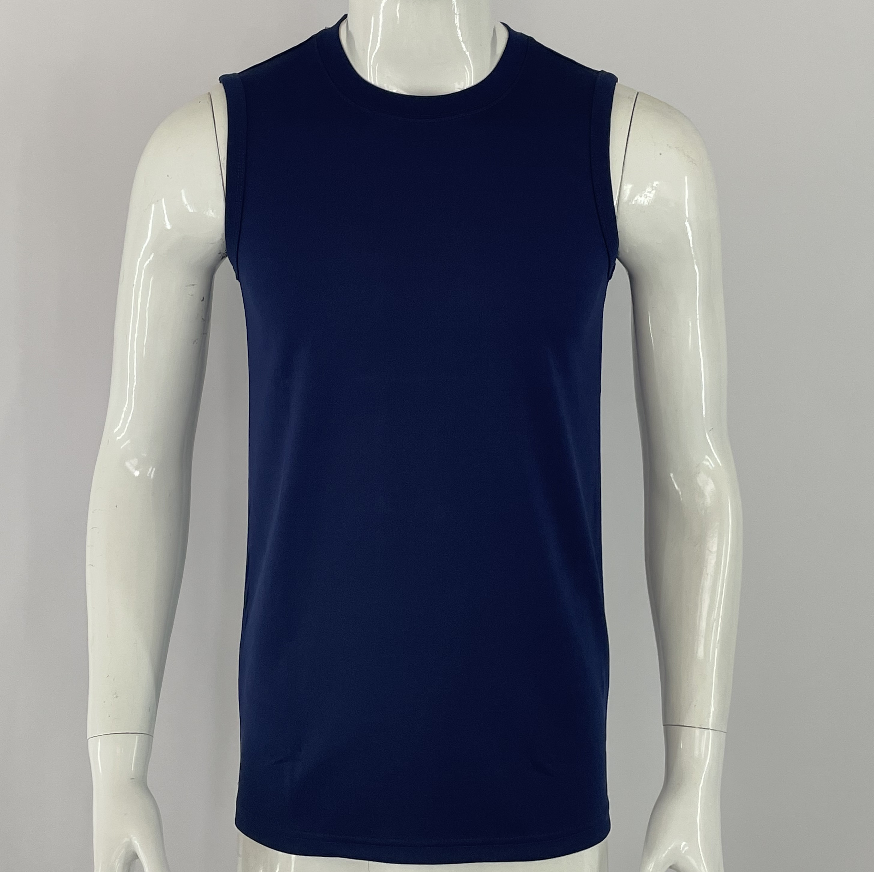 Anti-elimination sleeveless shirt blue spare diligence vest blue kan shoulder quick dry breathable color body training undershirt