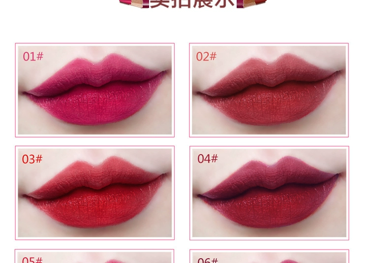 Chính hãng Flamingo Symphony Thông Minh Có Hình Dạng Lip Liner Son Môi Bút Không Thấm Nước Kéo Dài Độ Ẩm Không đánh dấu Son Môi Chính Hãng