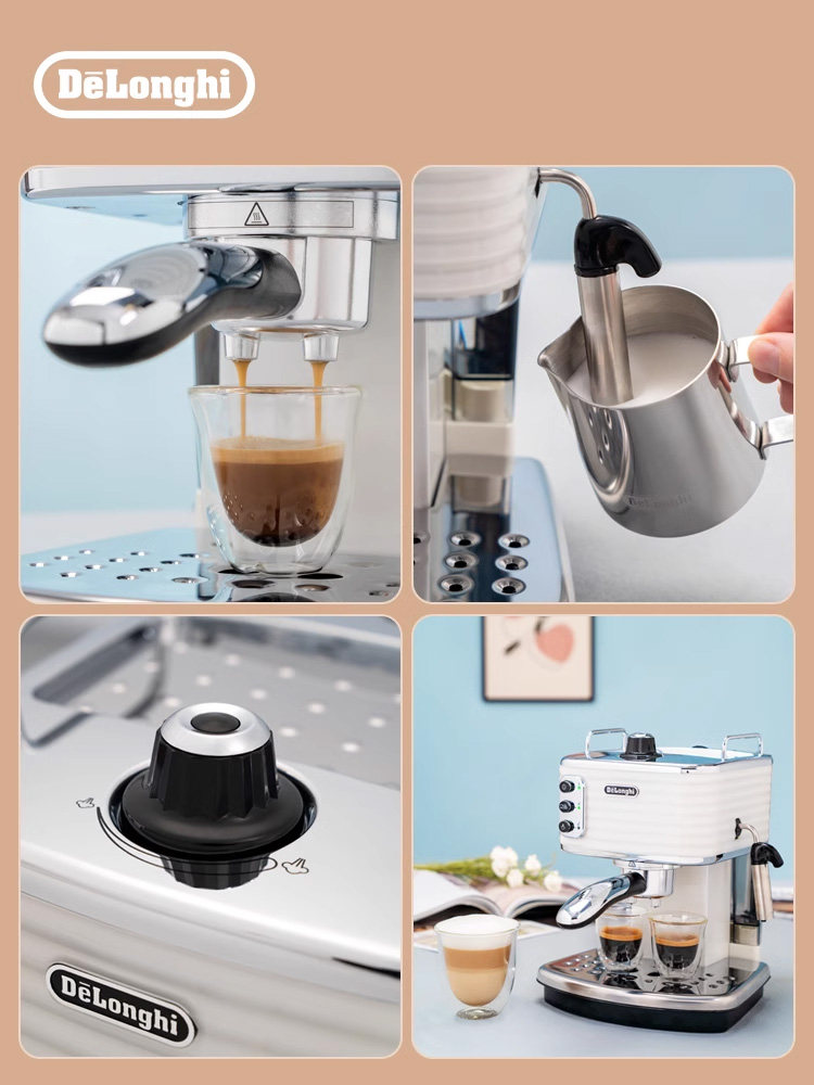 Delonghi Ecz351 Semi-Automatic Coffee Machine Pump Pressure Italian Style Home Milk Frother Small Office