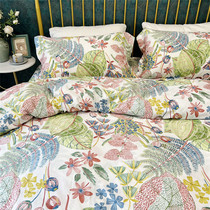 Plant Flowers Light Lavish Pure Cotton 60 Long Suede Cotton GonXX_ENCODE_CASE_CAPS_LOCK_Off Satin Linen Quilt Cover With Big All-cotton Upscale Four Pieces Fresh