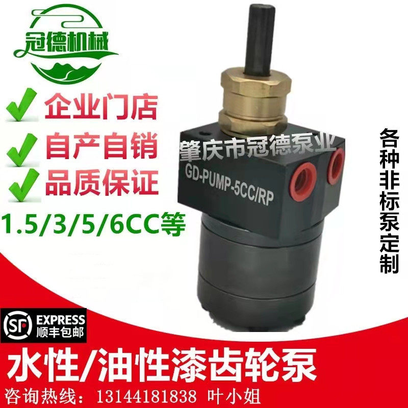 Titanium-coated round square 5CC nano-coated gear pump water-based oil-based paint gear pump quantitative metering pump