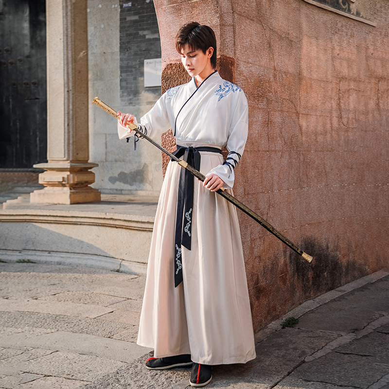 Original Han clothing men and summer old style men and men's sword guest ancient Chinese style men's clothing suit