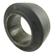 Wuxi Da Long Mei Lion brand CPD three fulcrum forklift whisy counterbalance electric forklift tire rubber tires