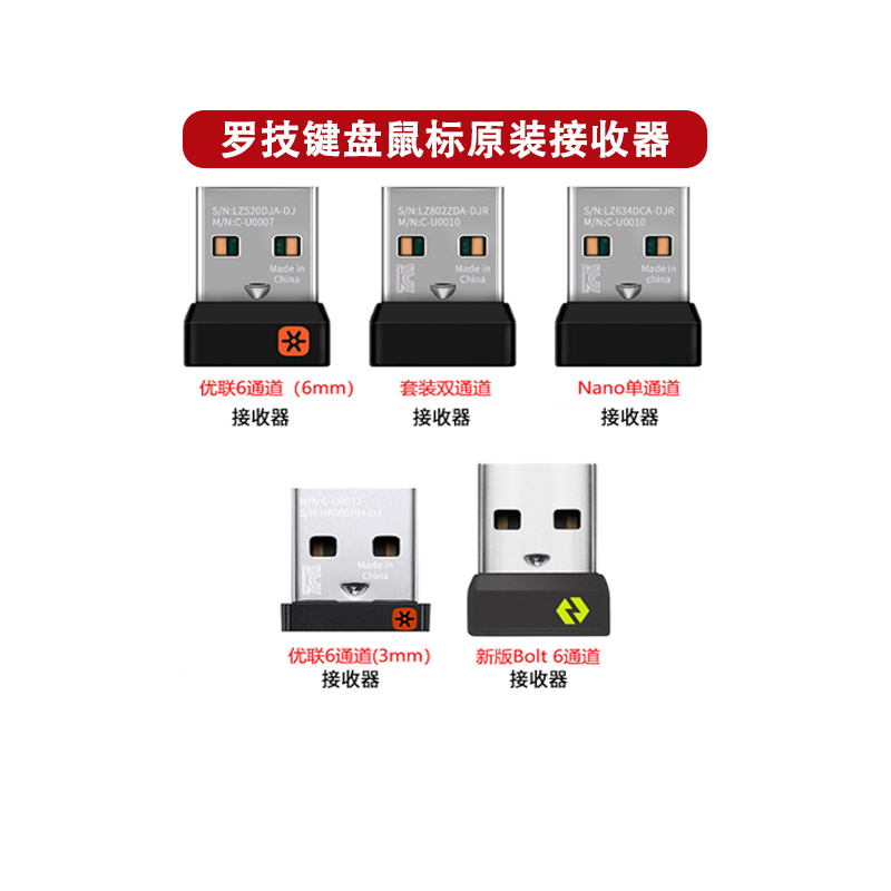 Logitech Wireless Mouse and Keyboard Unified Receiver Bolt Receiver M330 M325 M545 Original Receiver