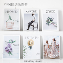 Ins swing to shoot magazine books photo props English photo photography background decorative cards European and American cover magazines