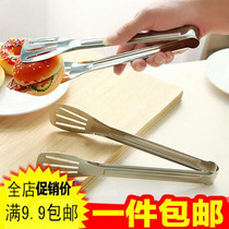 Thickening of quality food clips Barbecue Nip Food Pinch Nip stainless steel Steak Clip Bread Hand Grip Cake